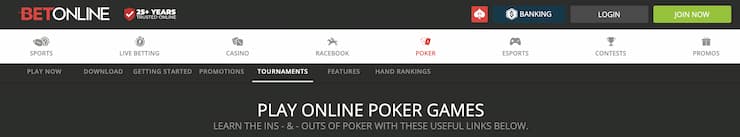 BetOnline sign up to play online poker in arizona