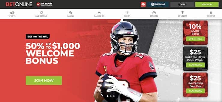 BetOnline Homepage - Online Gambling MA