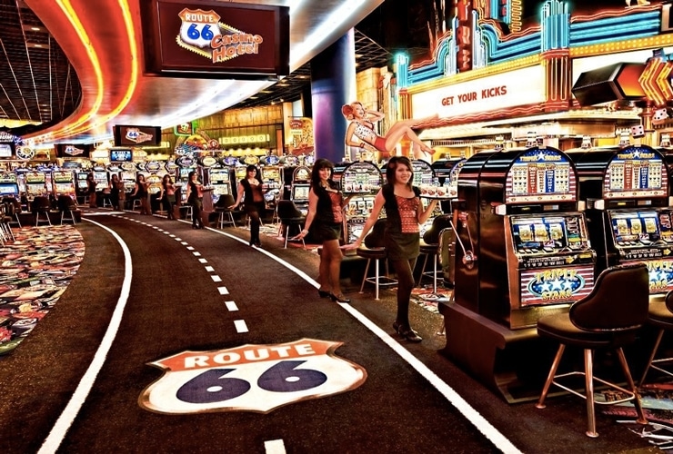 Route 66 Casino interior