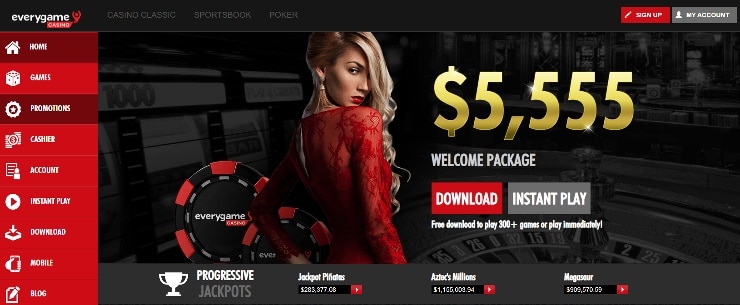 Best US Gambling Sites - Everygame welcome bonus package