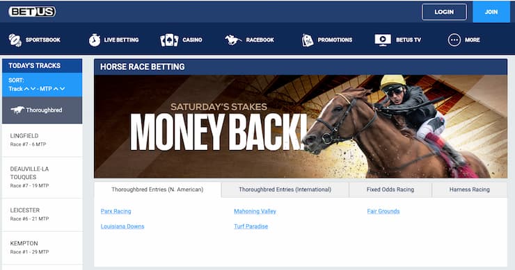 Georgia horse racing betting - BetUS