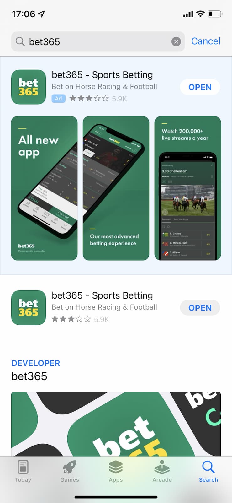 bet365 parlay betting app