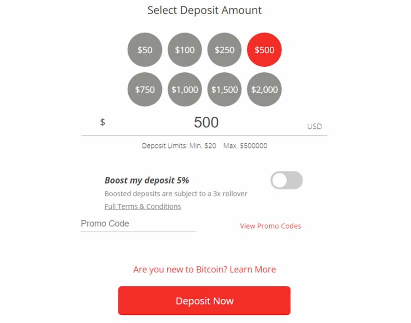 Deposit and Bonus