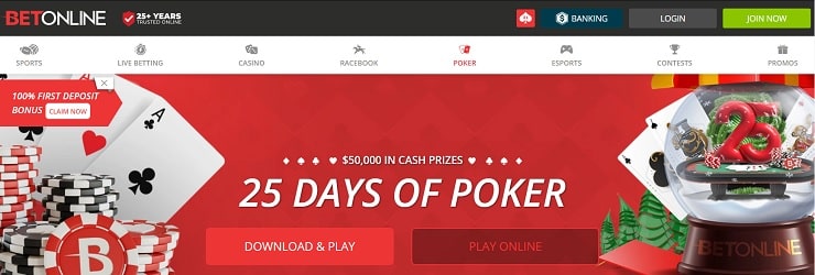 BetOnline Poker SignUp - Arkansas Online Poker Site