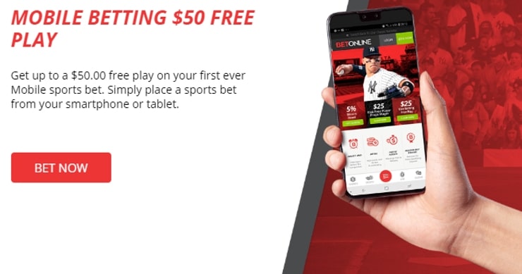 BetOnline Promo Code - Mobile Betting Free Play