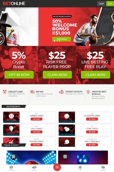 BetOnline Promo Code - Mobile Sportsbook