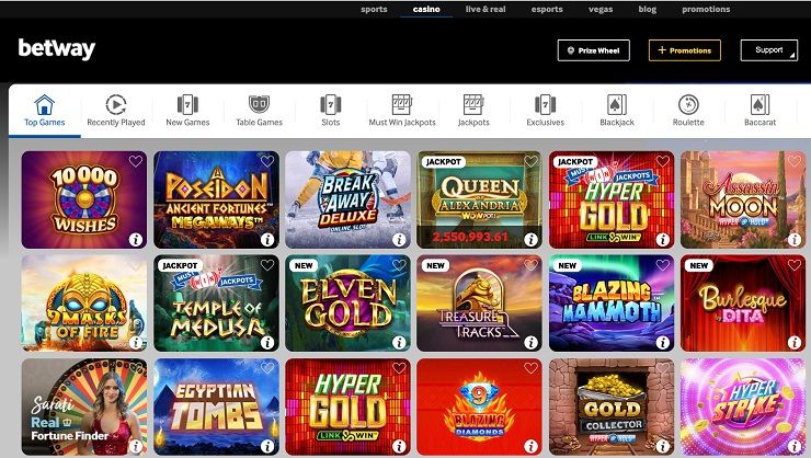 BetWay Online Casino Games