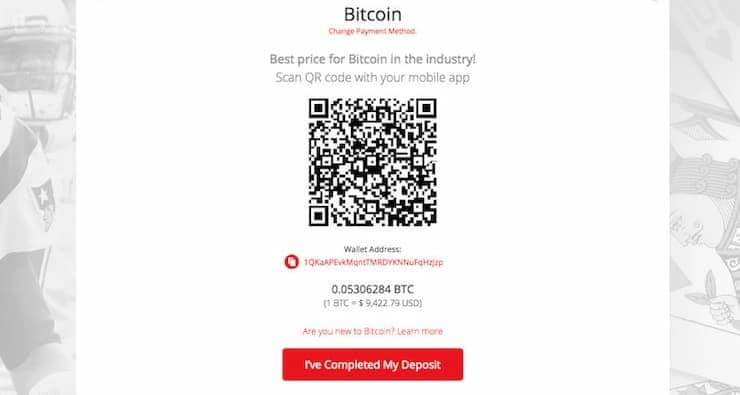 Bitcoin Blackjack Site - Enter BTC Receiving Address