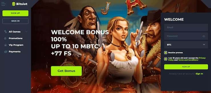 Bitslot - One of the top AU Bitcoin casinos reviewed