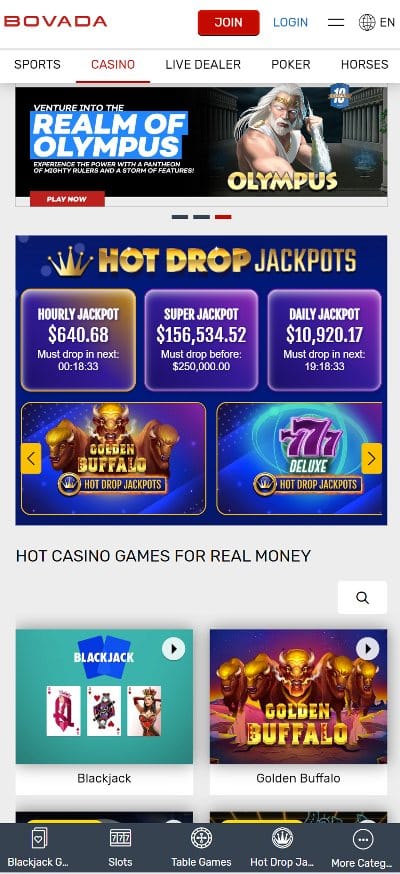 CA casino apps - Bovada Casino