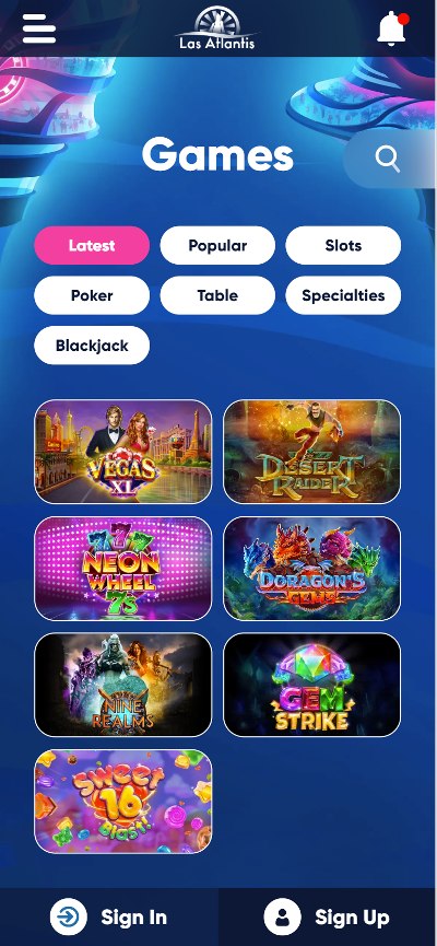 CA casino apps - Las Atlantis Casino