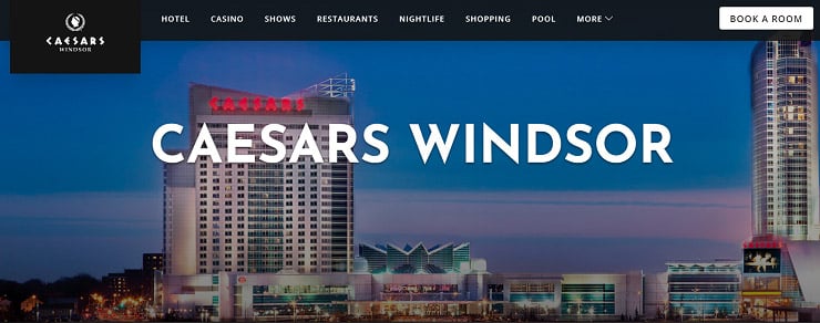 Caesars Windsor, one of the best casinos in Ontario