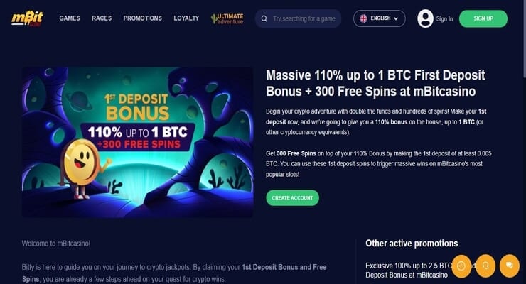 mBit Bitcoin free spins