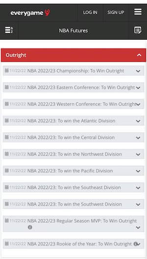 Mobile NBA betting site