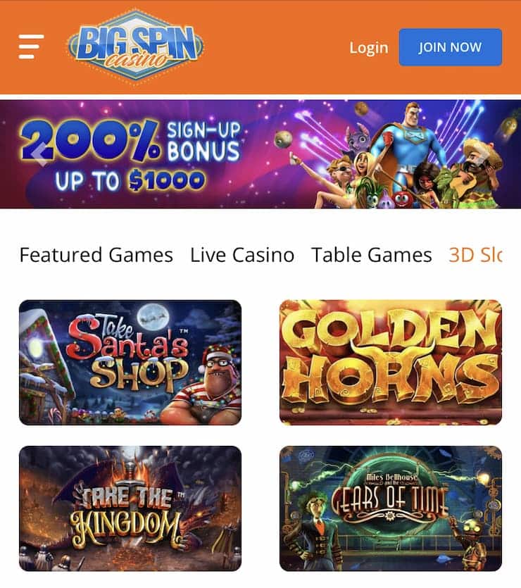 Big SPin Casino App