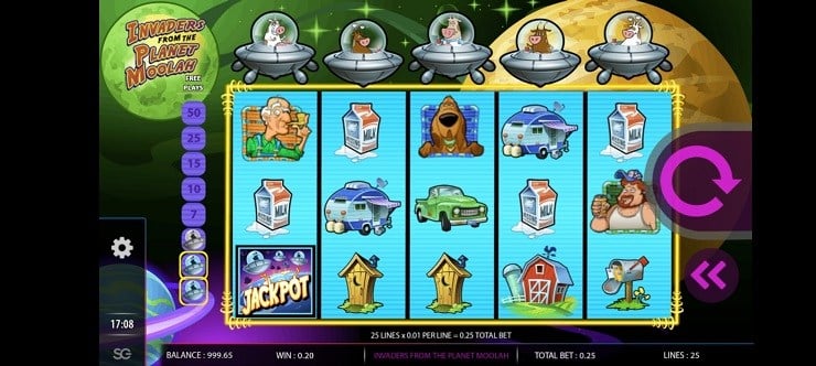 Invaders from the Planet Mobile Slot