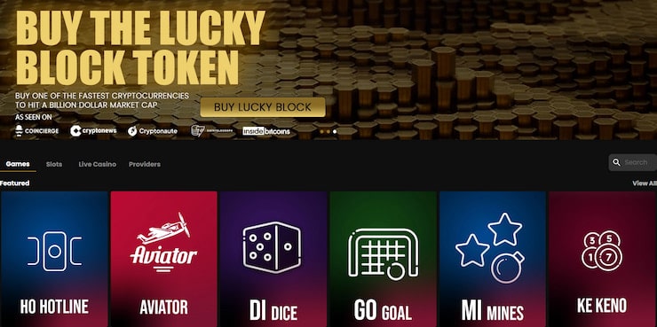 Lucky Block Best Bitcoin Blackjack Casino