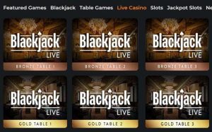 MyBookie Live Casino Blackjack Games