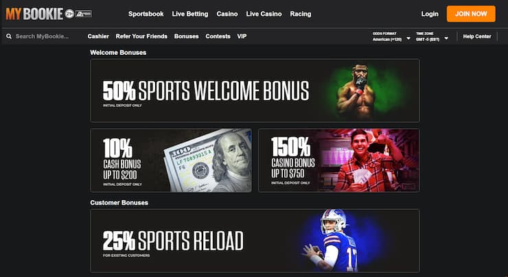 MyBookie NY sports betting bonus