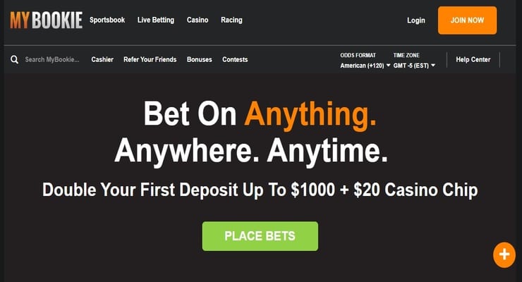 MyBookie Puerto Rico gambling homepage