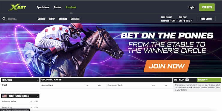 Maryland horse racing sites like XBet give new members free bonus cash just for signing up