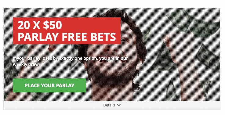 Intertops offers free parlay bets to customers