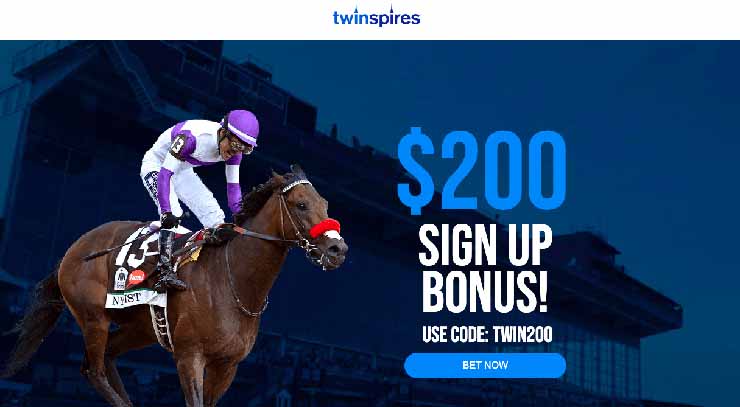 Twinspires is the best sports betting site for horse racing free bet offers