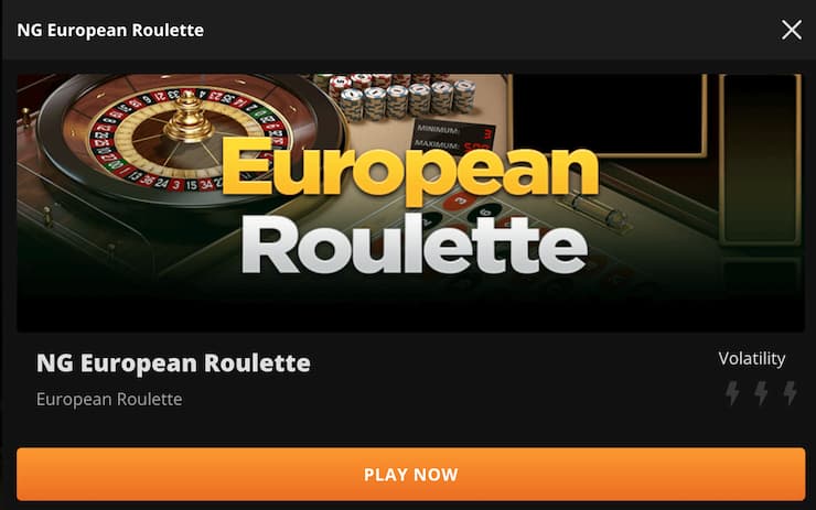 European Roulette Table at Wild Casino