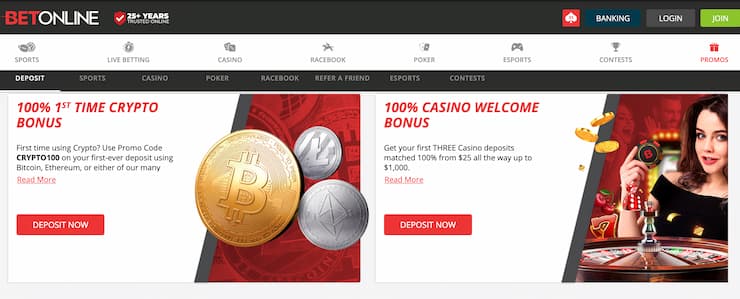 betonline - best bitcoin casino US