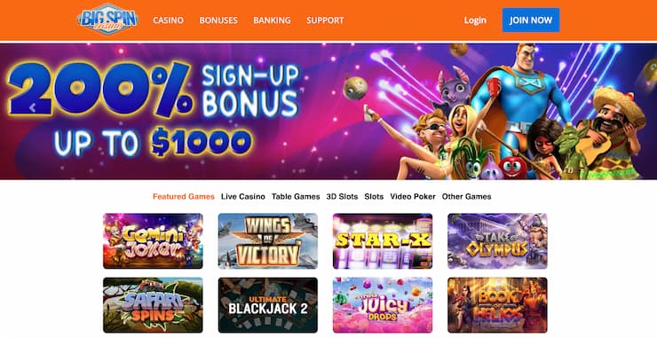 bigspin casino online - homepage