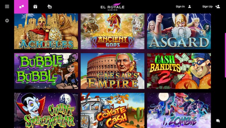 El Royale Casino Game Variety