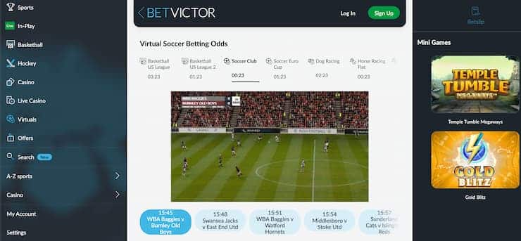 betvictor - virtual sports betting