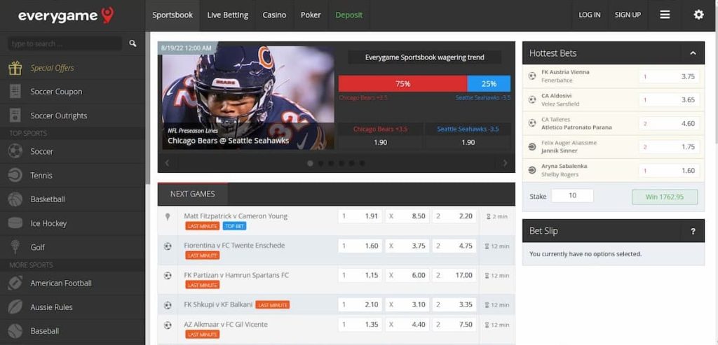 Everygame Sports Betting SIte