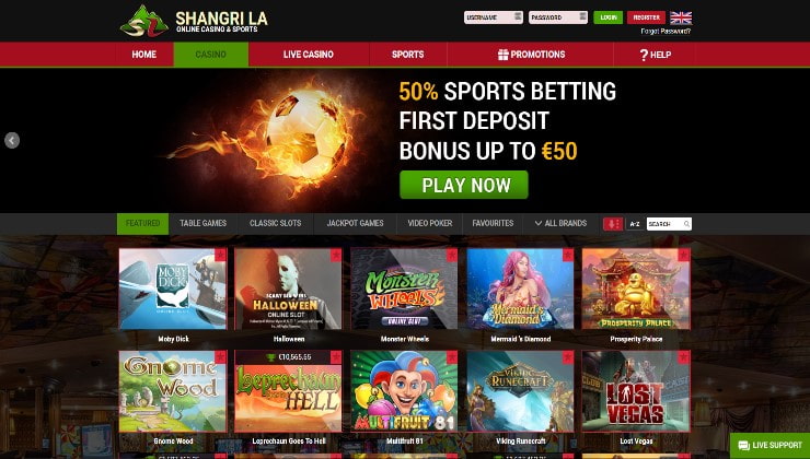 Shangri-La Live casino - live dealer gambling games for UAE players