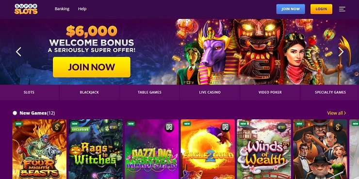Online casinos in Nebraska- Super Slots