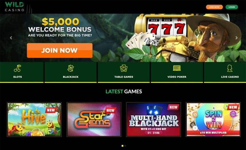 Wild Casino Welcome Bonus South Dakota