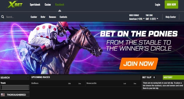 Xbet racebook - horse racing betting in New Jersey