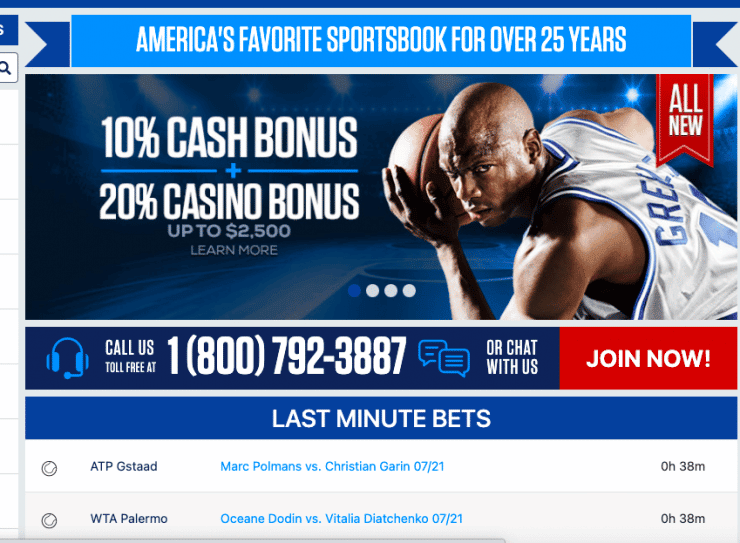 BetUs: one of the best eCheck betting sites